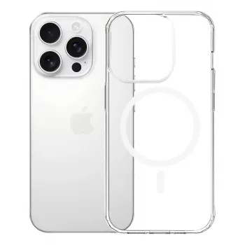 Phone case 3MK Armor MagCase Cover for iPhone 16 Pro Max, fits 17.5 cm (6.9 inch), transparent, PC+TPU