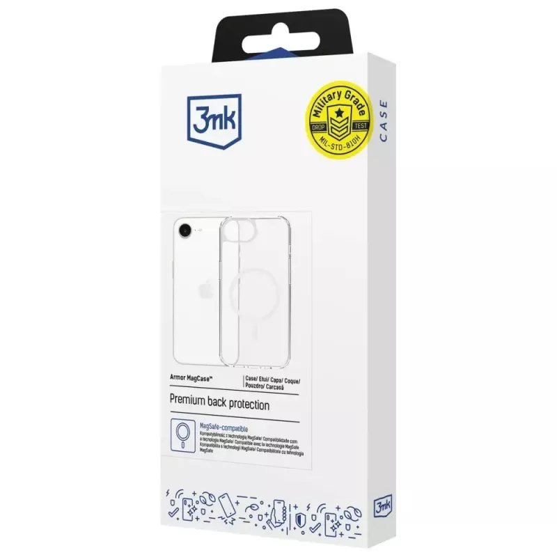 Protective case 3MK Armor MagCase for Apple iPhone 16E — durable shockproof design