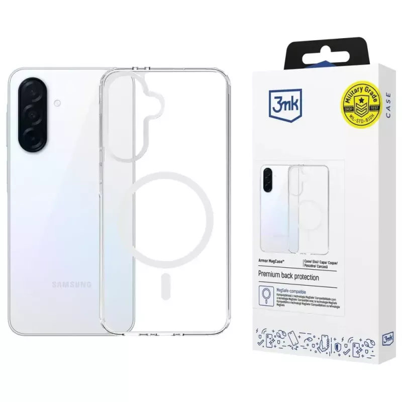 Protective phone case 3MK Armor MagCase for Samsung Galaxy A36 — durable shockproof design