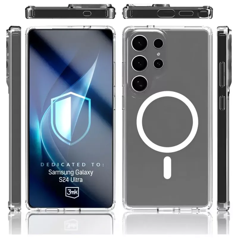Protective phone case 3MK Armor MagCase for Samsung Galaxy S24 Ultra — durable lightweight magnetic-compatible