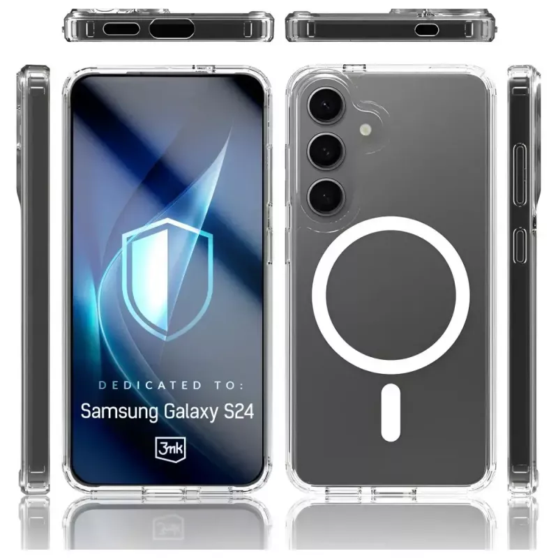 Protective phone case 3MK Armor MagCase for Samsung Galaxy S24/S25 — durable slim-fit design