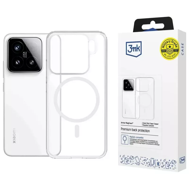 Phone case 3MK Armor MagCase for Xiaomi 15 — durable, lightweight protective cover