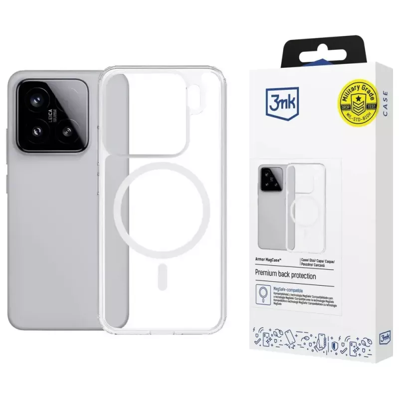 Protective MagCase Armor by 3MK for Xiaomi 15 Pro — slim durable phone case