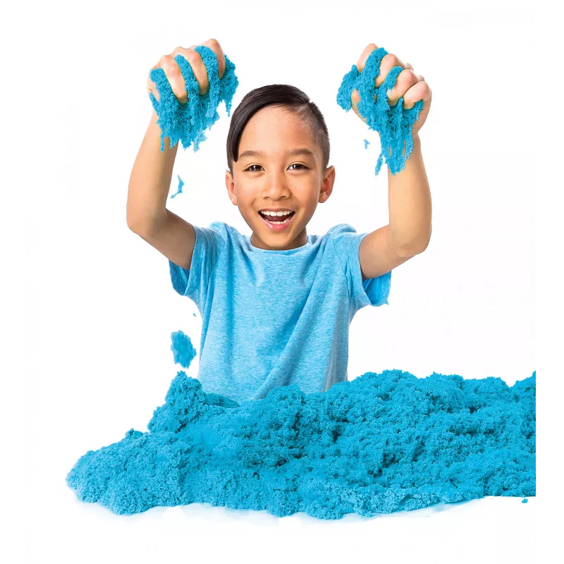 Kinetic Sand , 2lbs Blue Play Sand, Moldable Sensory Toys for Kids, Resealable Bag (Packaging May Vary), for Ages 3 and up