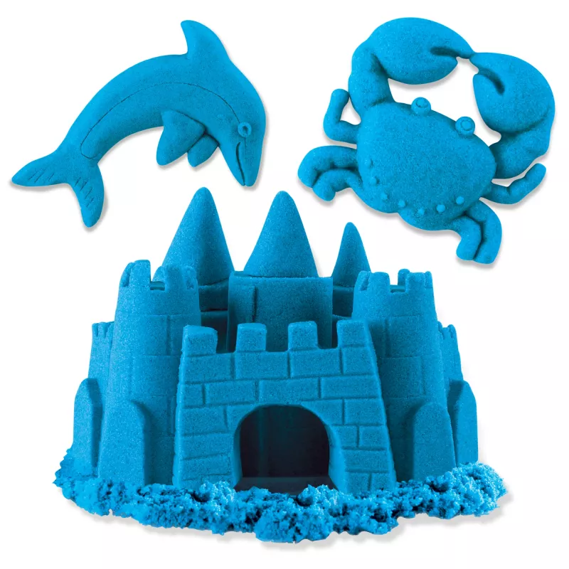Kinetic Sand , 2lbs Blue Play Sand, Moldable Sensory Toys for Kids, Resealable Bag (Packaging May Vary), for Ages 3 and up