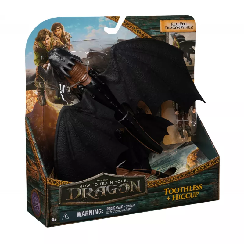 DreamWorks Dragons , How to Train Your Dragon, Toothless & Hiccup, Viking Duo Action Figures, Kids Toys for Boys Ages 4 and up