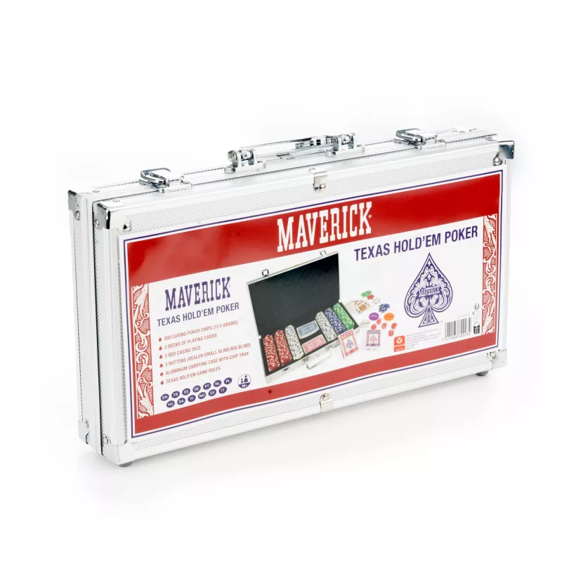 Poker set Cartamundi Maverick — plastic chips 11.5 g, case 385×240×65 mm