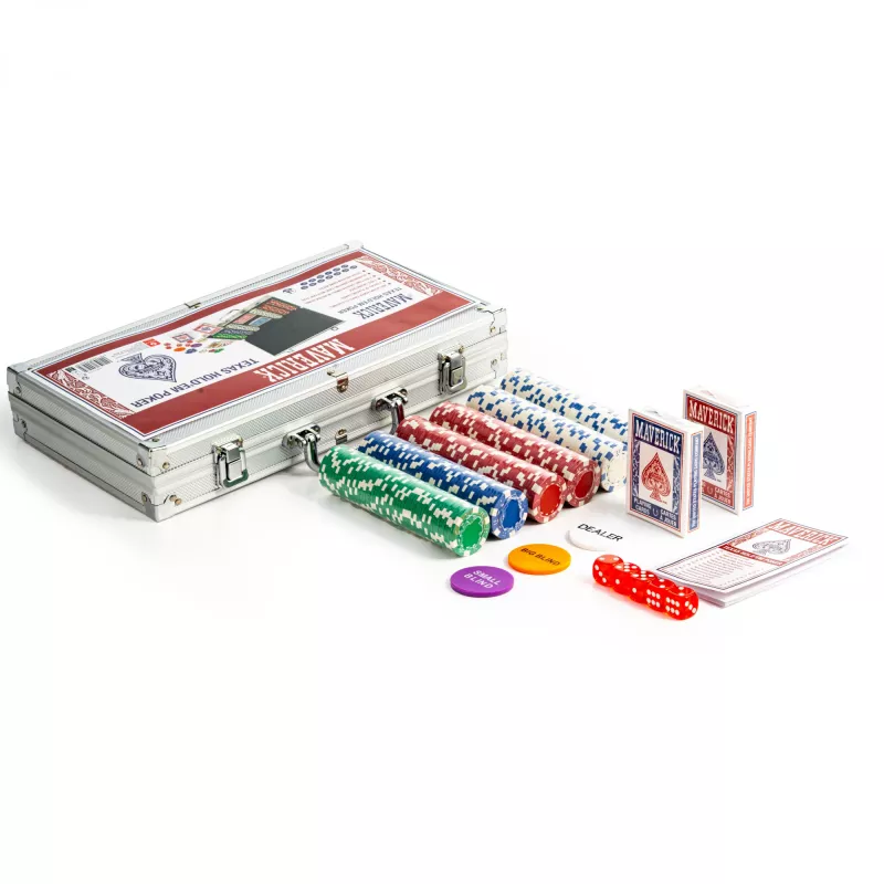 Poker set Cartamundi Maverick — plastic chips 11.5 g, case 385×240×65 mm