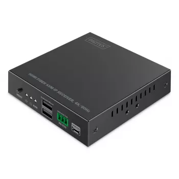 DIGITUS HDMI Fiber Receiver - for DS-55348 4K/60Hz 40 km/300m IP 1G Black