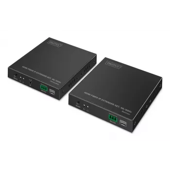 DIGITUS HDMI Fiber Extender Set - 4K/60Hz, 40 km/300m Black