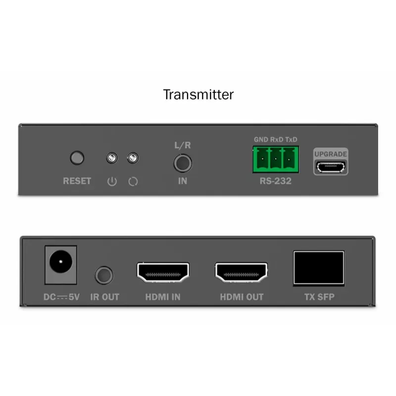 DIGITUS HDMI Fiber Extender Set - 4K/60Hz, 40 km/300m Black