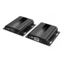 DIGITUS HDMI IP Extender Set - 4K/60Hz 120/200 m, PoE, One-to-Many, CAT, Black