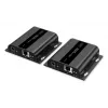 DIGITUS HDMI IP Extender Set - 4K/60Hz 120/200 m, PoE, One-to-Many, CAT, Black