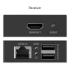 DIGITUS HDMI KVM Extender Set - 4K/30Hz 40/70m PoC CAT Black