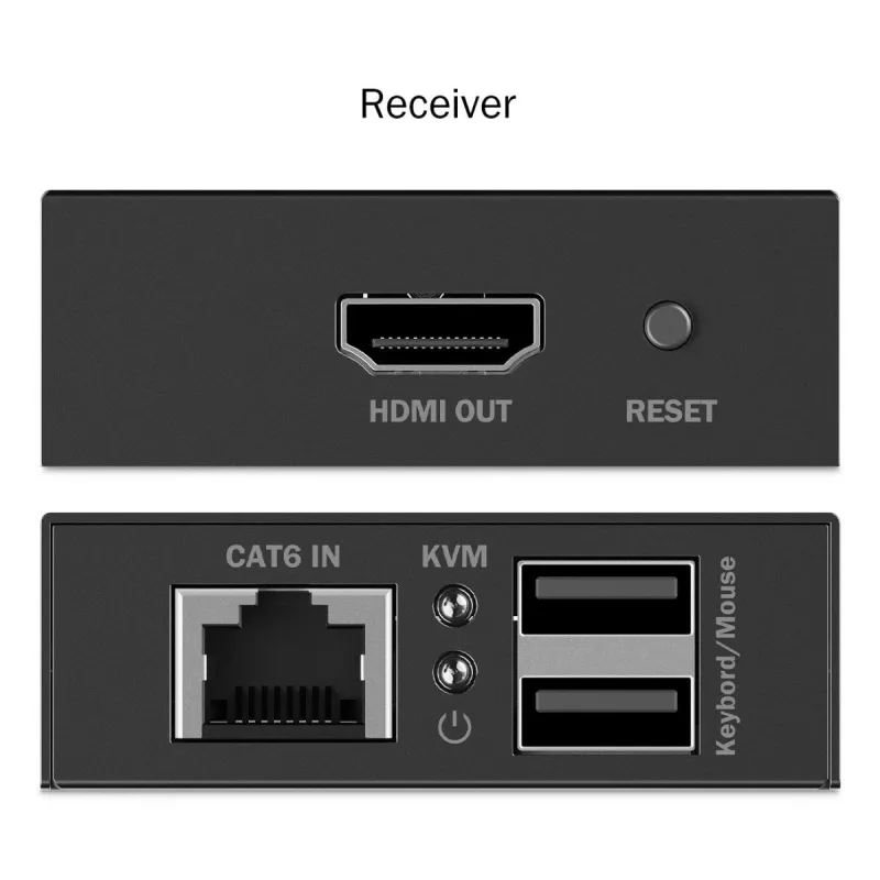 DIGITUS HDMI KVM Extender Set - 4K/30Hz 40/70m PoC CAT Black
