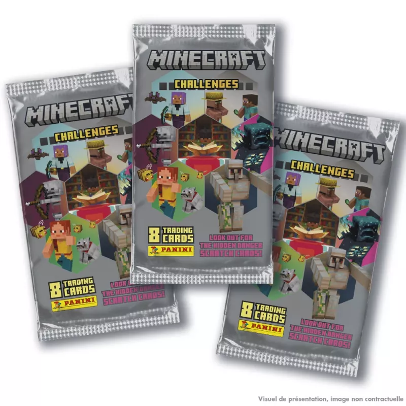 Panini Minecraft Trading Cards Sachets Display, 18 pcs