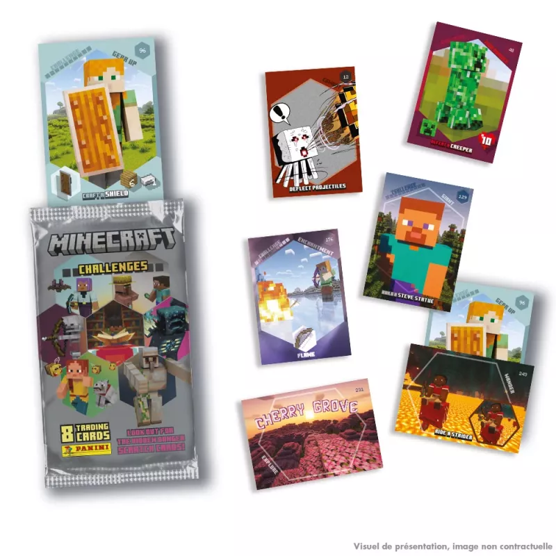 Panini Minecraft Trading Cards Sachets Display, 18 pcs