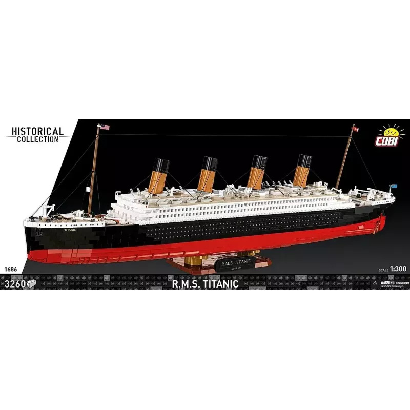 Construction set Cobi R.M.S. Titanic model, 3,260 plastic blocks (COBI-1686)