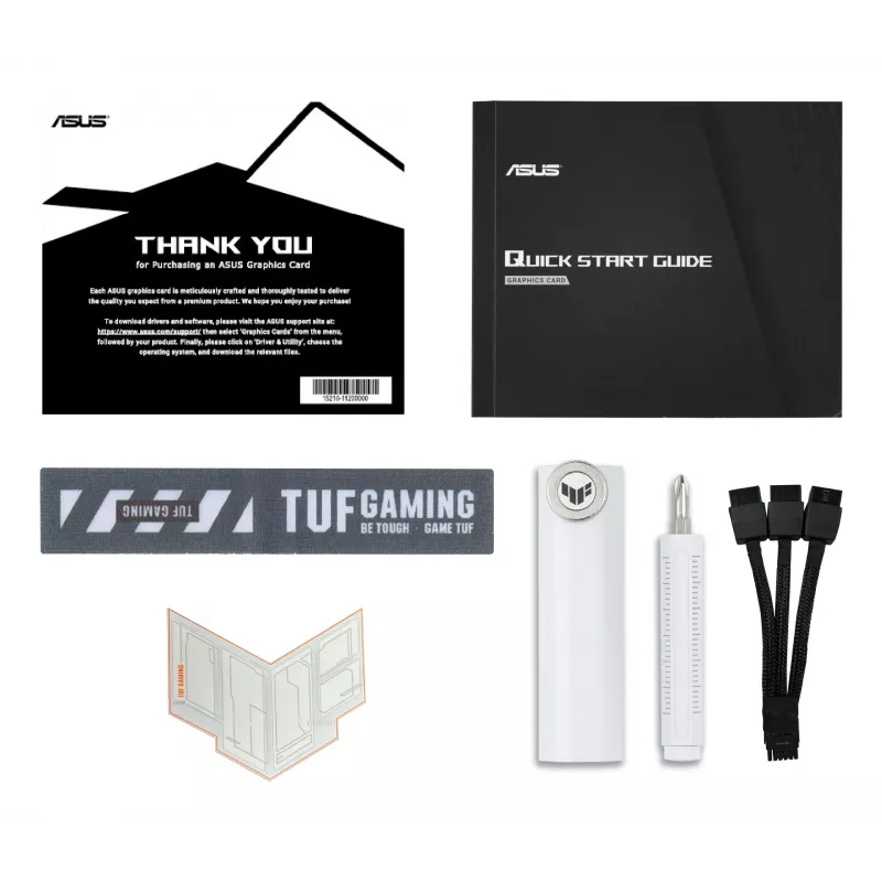 Graphics card ASUS TUF NVIDIA GeForce RTX 5070 Ti 16 GB GDDR7 256-bit PCIe 5.0 3-fan white