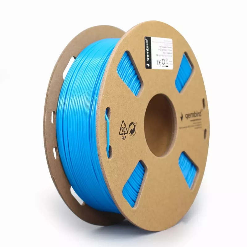 3D printing material Gembird 3DP-PETG1.75-01-B Polyethylene Terephthalate Glycol PETG Blue