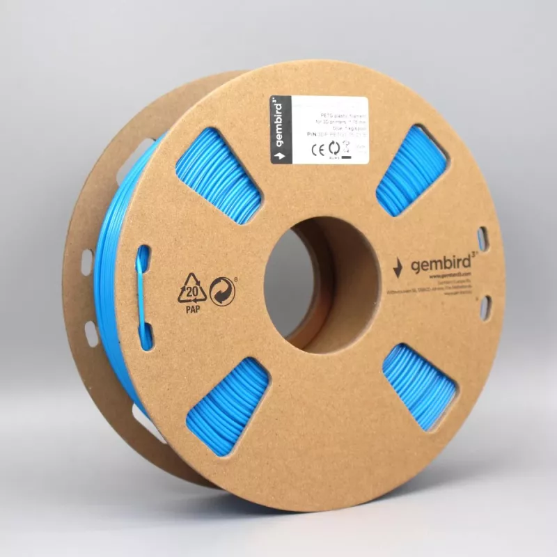 3D printing material Gembird 3DP-PETG1.75-01-B Polyethylene Terephthalate Glycol PETG Blue
