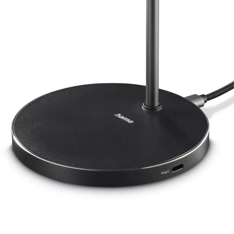 Hama 00201737 mobile device charger Headphones, Smartphone Black USB Wireless charging Fast charging Indoor