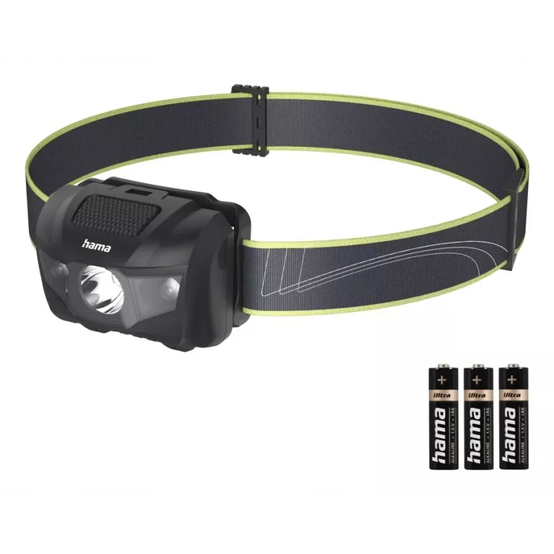 Hama HL200 Black, Blue, Yellow Headband flashlight LED