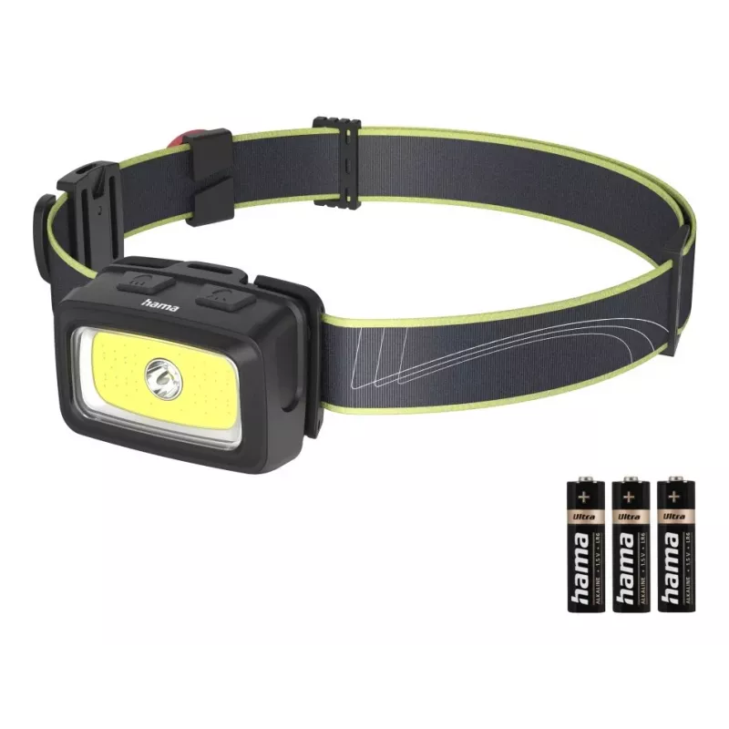 Hama HL350 Black, Blue, Yellow Headband flashlight LED
