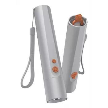 Hand flashlight Hama FL350-C Silver LED 3W USB rechargeable