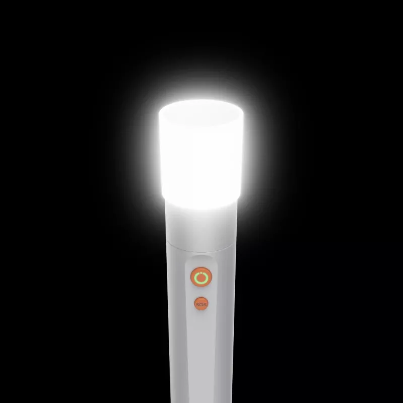 Hand flashlight Hama FL350-C Silver LED 3W USB rechargeable