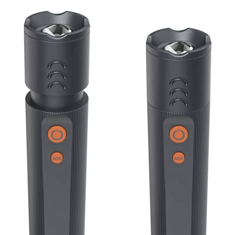 LED flashlight HAMA FLX350 shockproof aluminium, 4 modes with SOS, compact handheld