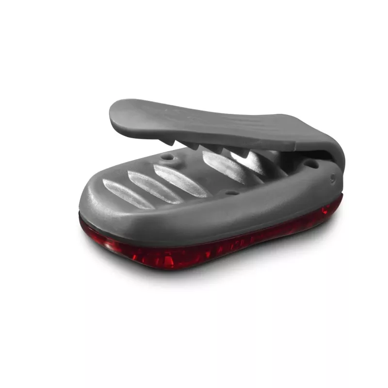 Hama LED warning light with clip, 2 pcs, 3 light modes, IP44, CR2032 battery, black/red