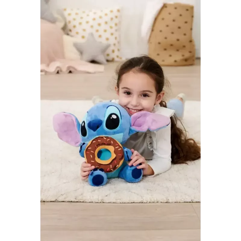 Soft toy SIMBA Mascot Stitch with Doughnut 25 cm plush character figure