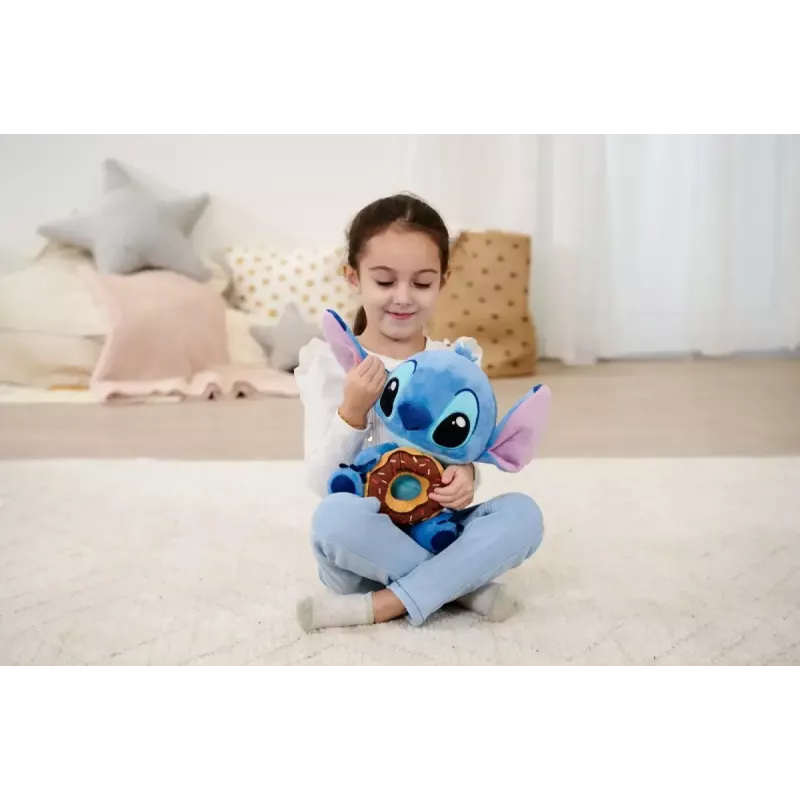 Soft toy SIMBA Mascot Stitch with Doughnut 25 cm plush character figure