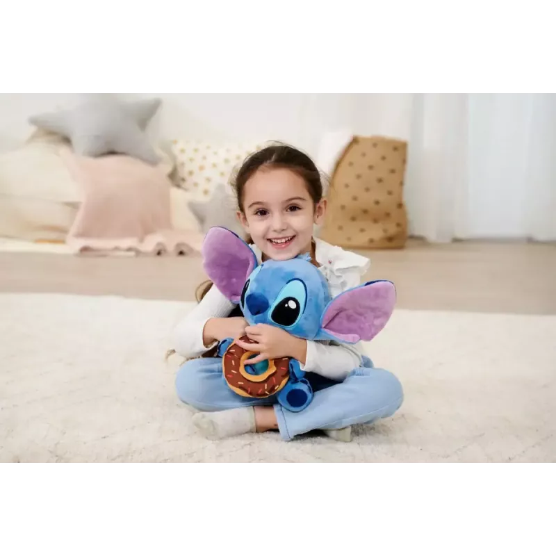Soft toy SIMBA Mascot Stitch with Doughnut 25 cm plush character figure