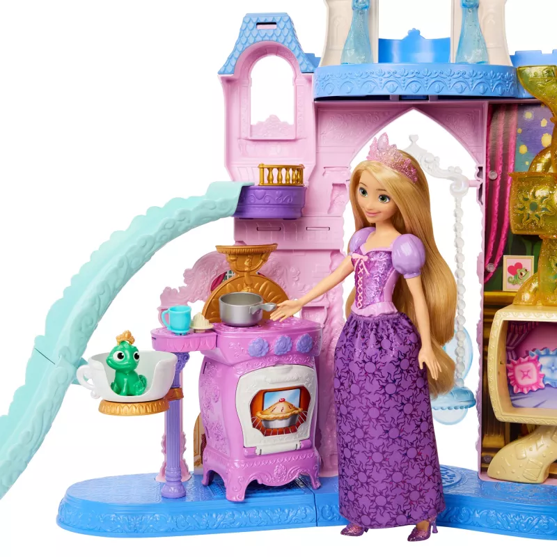 Disney Princess Pet Palace Playset with 7 Play Areas, 3 Animal Friends & 20+ Furniture & Accy