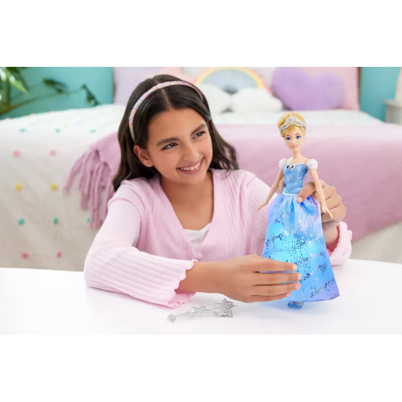 Disney Princess Enchanted Ballgown Cinderella Fashion Doll with Lights & Sounds, Inspired by Movie