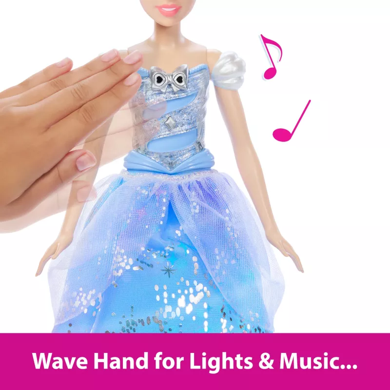 Disney Princess Enchanted Ballgown Cinderella Fashion Doll with Lights & Sounds, Inspired by Movie