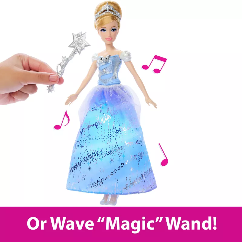 Disney Princess Enchanted Ballgown Cinderella Fashion Doll with Lights & Sounds, Inspired by Movie