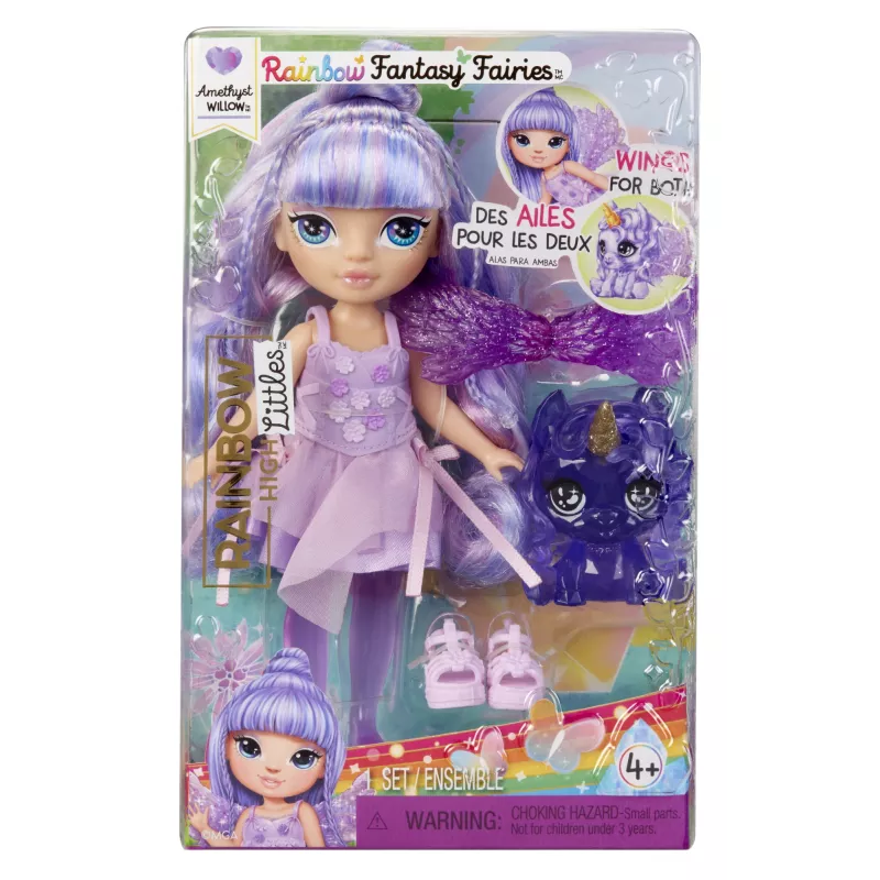 Rainbow High Littles Rainbow Fantasy Fairies Doll- Amethyst (purple)