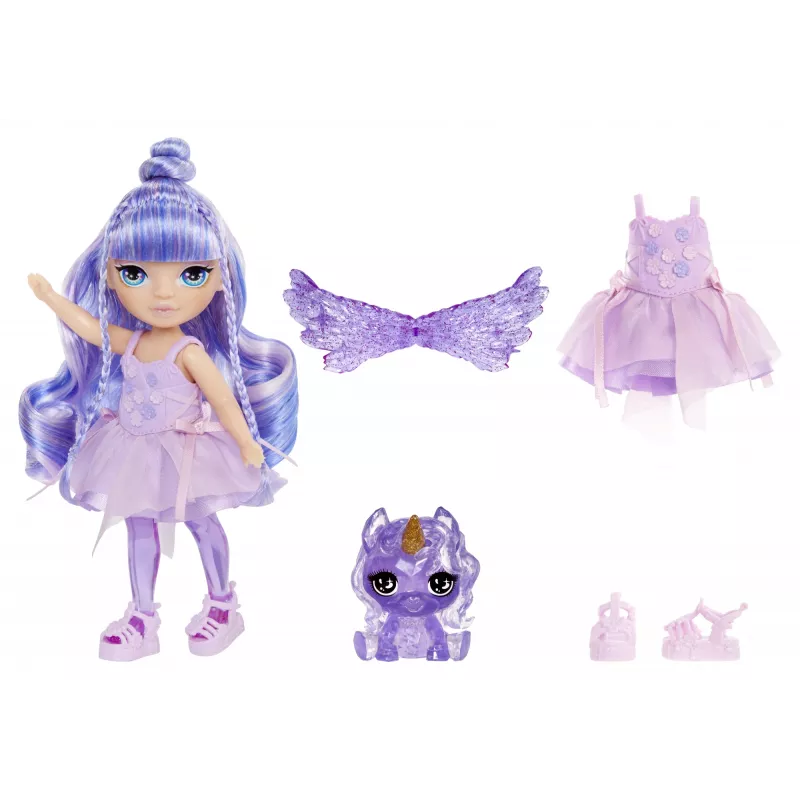 Rainbow High Littles Rainbow Fantasy Fairies Doll- Amethyst (purple)