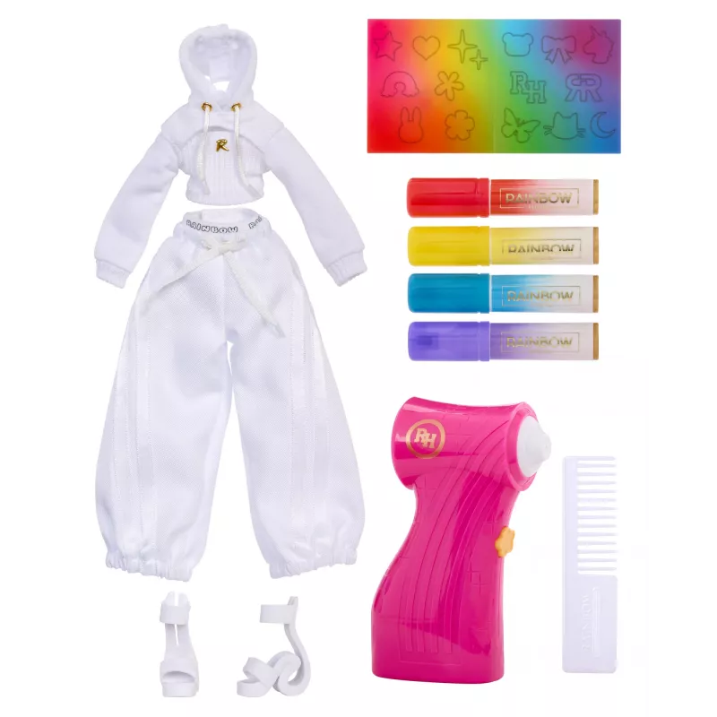 Rainbow High Air Brush & Create Fashion Dolls -Green Eyes, Fashion doll, Female, 4 yr(s), Boy/Girl, 280 mm, Multicolour