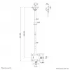 Neomounts TV ceiling mount CL35-340BL22 max weight 45kg 23-42 inch
