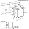 Semi built-in dishwasher Electrolux EES47300IX, 13 place settings, 60 cm, 8 programs, AirDry, 46 dB