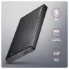 Axagon EE25-XA6C Compact aluminum USB-C 5Gbps – SATA 6G external box for 2.5 inch SSD/HDD