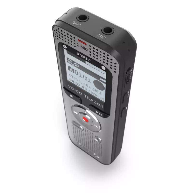 Dictaphone Philips Voice Tracer DVT2015 Internal memory Flash card Silver 2370 h recording time
