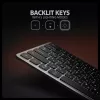 Axagon HMC-KB-CRL, USB 5Gbps hub w. keyboard, HDMI 4K/60Hz, 3x USB-A, SD/mSD, audio, PD100, Cyrillic layout