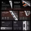 Axagon HMC-KB-NRD, USB 5Gbps hub w. keyboard, HDMI 4K/60Hz, 3x USB-A, SD/mSD, audio, PD100, Nordic layout