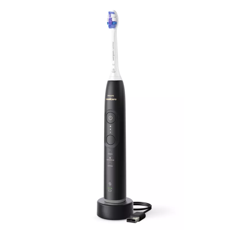 Sonic toothbrush Philips Series 6500 HX7411/02 — 62,000 mpm, 3 modes, pressure sensor, Bluetooth, travel case (black)