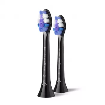 Philips Sensitive HX6052/88 2-pack brush heads, 2 pc(s), Black, 3 month(s), Extra soft, Philips, Philips Sonicare